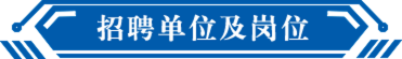 招聘单位及岗位